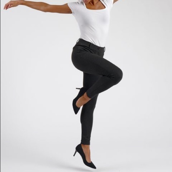 BetaBrand Dress Pant Yoga Pants Skinny Classic Charcoal Size Small Midrise - Picture 1 of 13